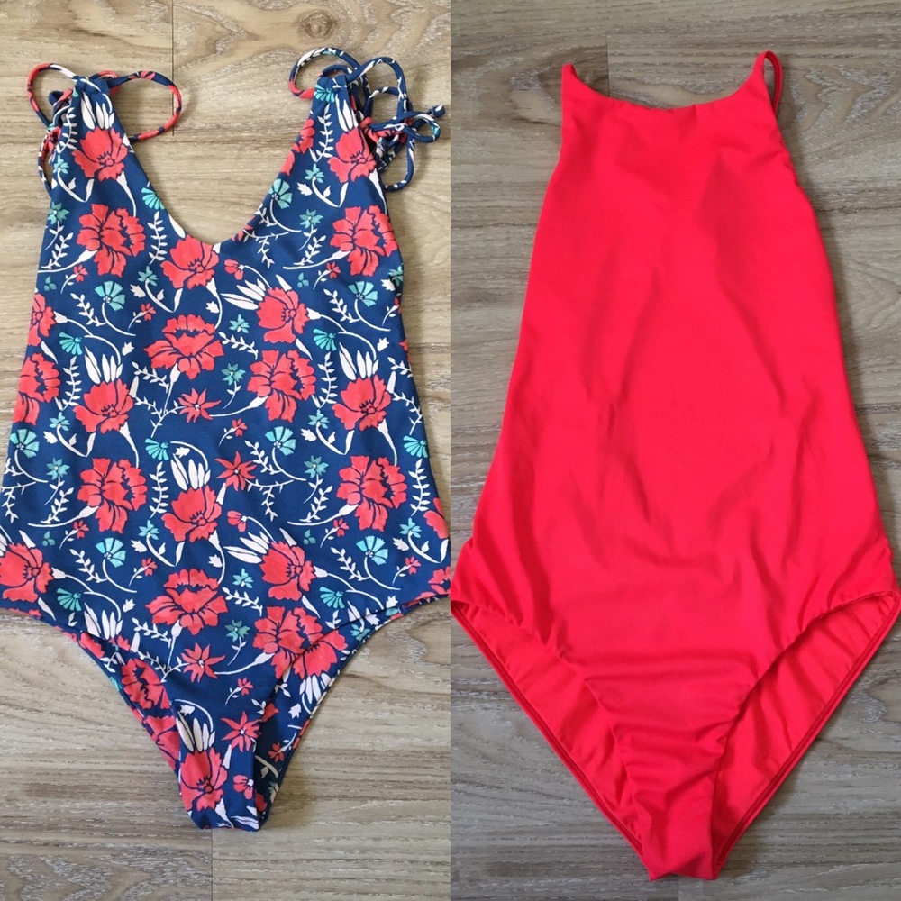 Bundle of (2) one-piece swimsuits